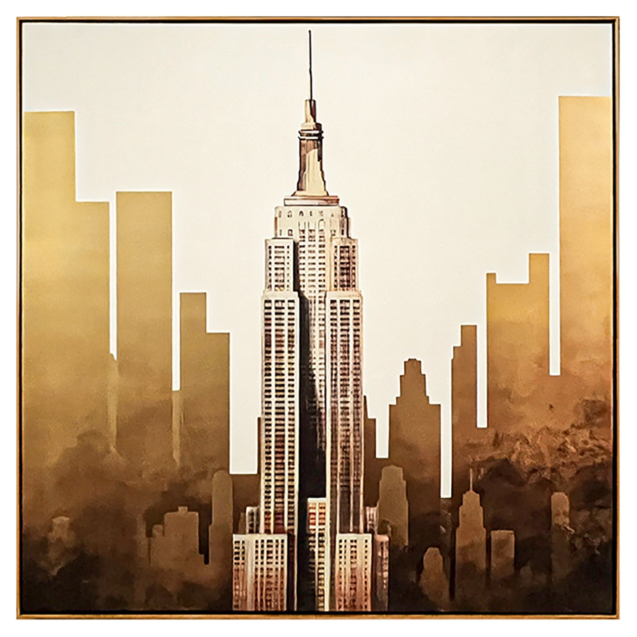 Richmond Wall Art Empire 120 x 120cm - Goud