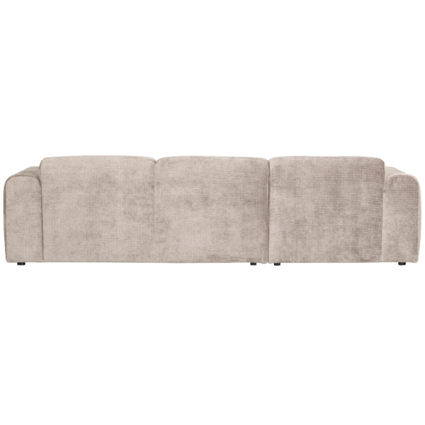 WOOOD Cloud chaise longue links geweven chenille naturel Naturel Bank