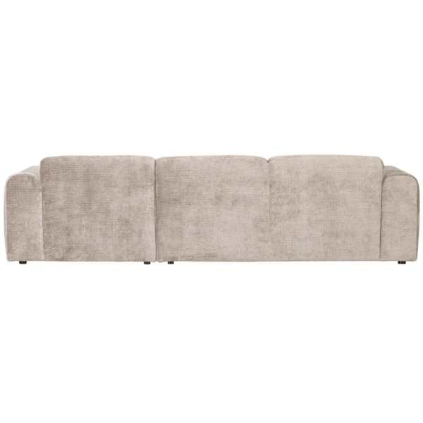 WOOOD Cloud chaise longue rechts geweven chenille naturel Naturel Bank