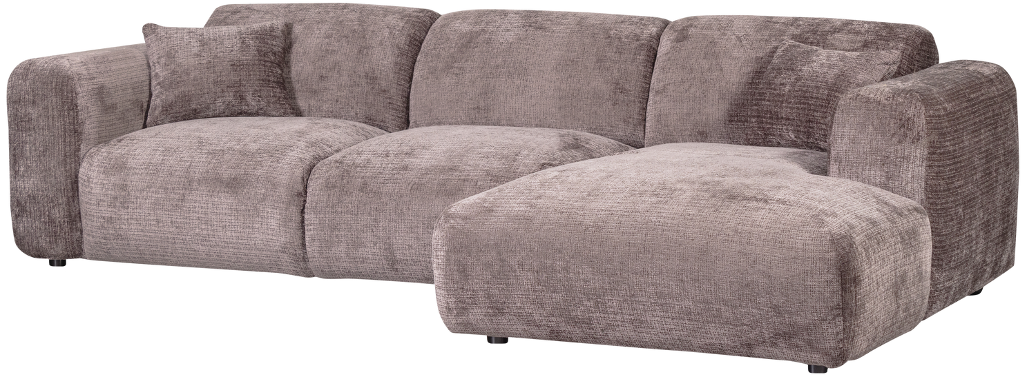 WOOOD Loungebank Cloud Rechts, Chenille - Taupe