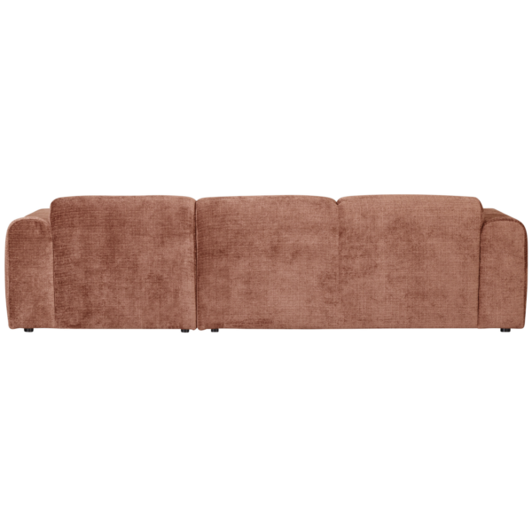 WOOOD Cloud chaise longue rechts geweven chenille terra Cognac|Oranje|Bruin Bank