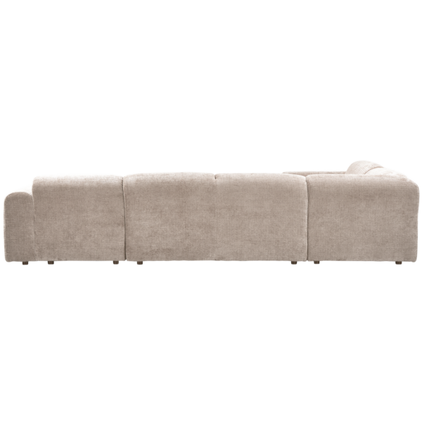 WOOOD Cloud hoekbank links geweven chenille naturel Naturel Hoekbank