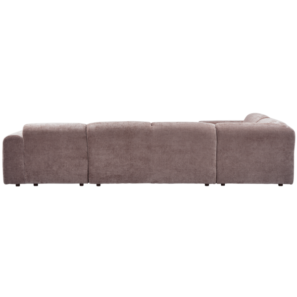 WOOOD Cloud hoekbank links geweven chenille taupe Taupe Hoekbank