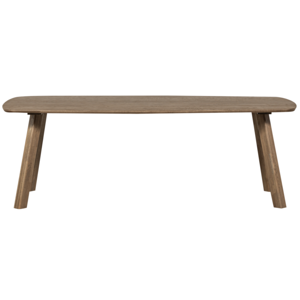 WOOOD Eettafel eettafel deens ovaal dl 220x100cm cashmere brown Grijs Eettafel