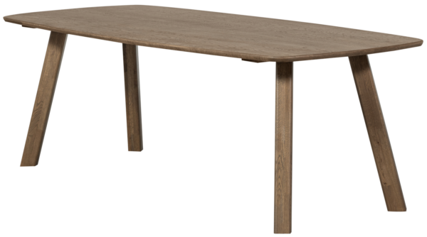 WOOOD Eettafel eettafel deens ovaal dl 220x100cm cashmere brown Grijs Eettafel