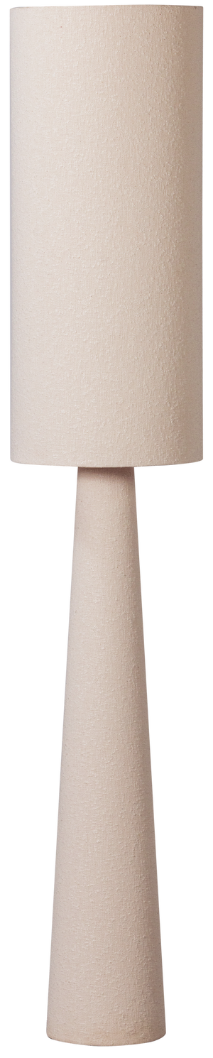 WOOOD Loft vloerlamp xl metaal/boucle naturel 187xo35cm Naturel Vloerlamp