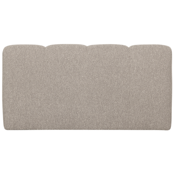 WOOOD Mojo bankje 160cm met rugleuning boucle beige melange Beige 2-zitsbank