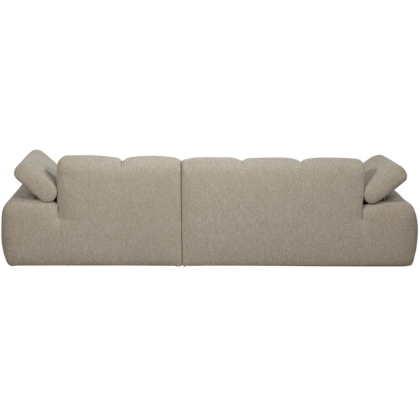 WOOOD Mojo chaise longue rechts boucle beige melange Beige Bank