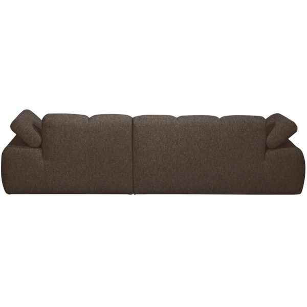 WOOOD Mojo chaise longue rechts boucle bruin melange Bruin Bank