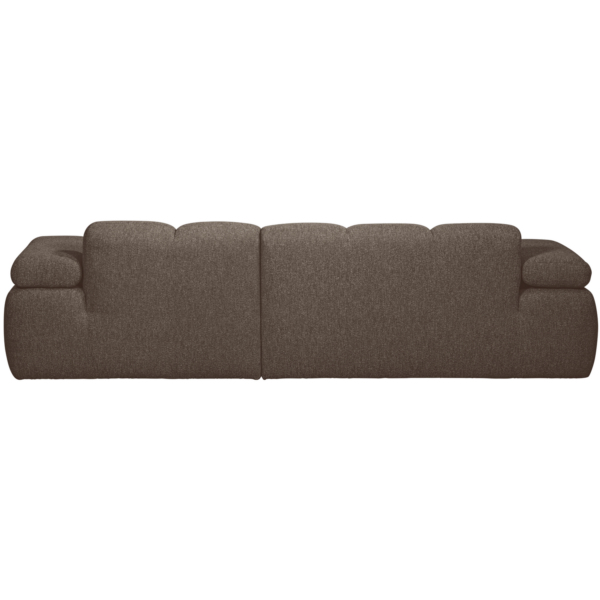 WOOOD Mojo chaise longue rechts boucle bruin melange Bruin Bank