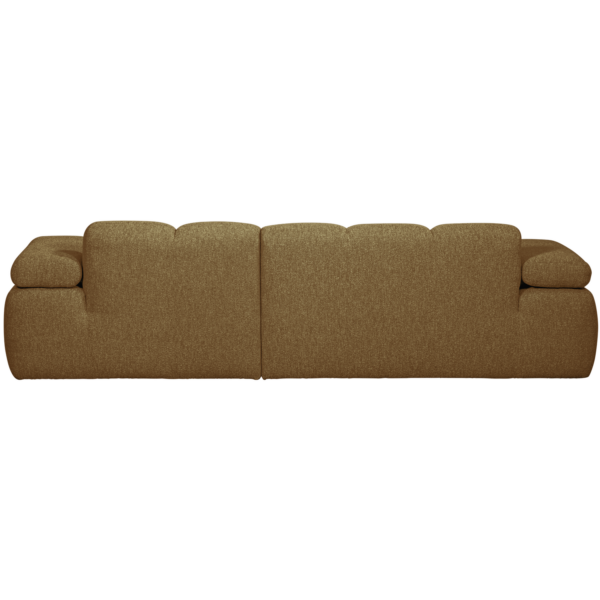 WOOOD Mojo chaise longue rechts boucle geel bruin melange Bruin Bank