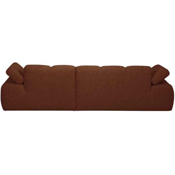 WOOOD Mojo chaise longue rechts boucle roest bruin melange Bruin Bank