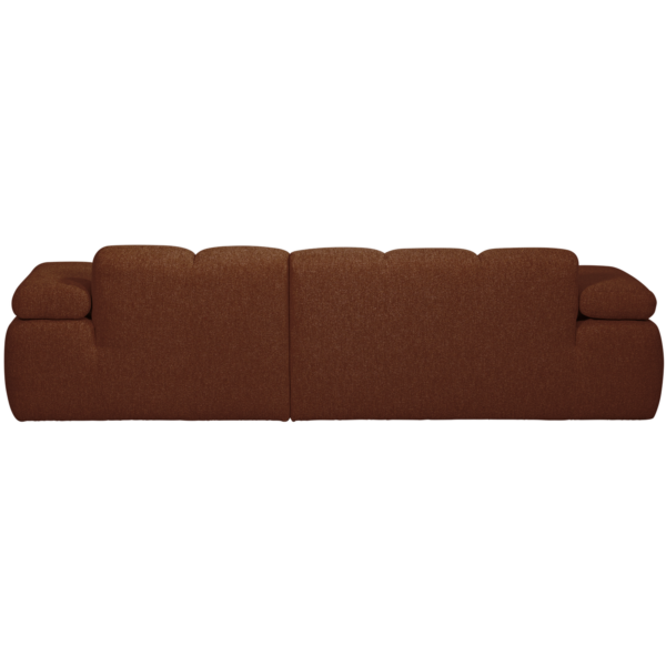 WOOOD Mojo chaise longue rechts boucle roest bruin melange Bruin Bank