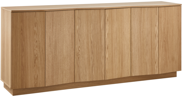 WOOOD Zuma dressoir 200cm eiken transparant Transparant Dressoir|Kast