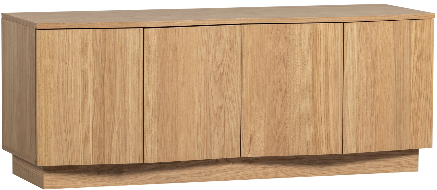 WOOOD Zuma tv meubel 133cm eiken transparant Naturel Tv-meubel|Tv-dressoir