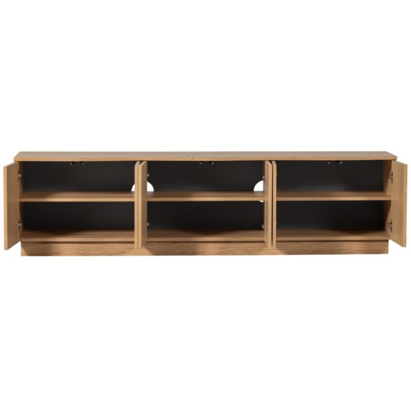 WOOOD Zuma tv meubel 200cm eiken transparant Naturel Tv-meubel|Tv-dressoir