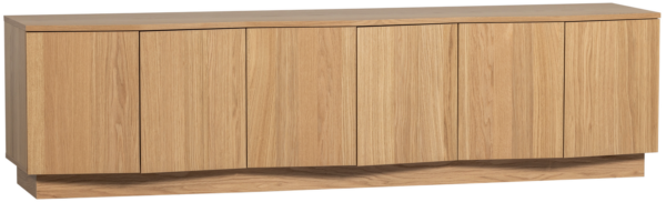 WOOOD Zuma tv meubel 200cm eiken transparant Naturel Tv-meubel|Tv-dressoir