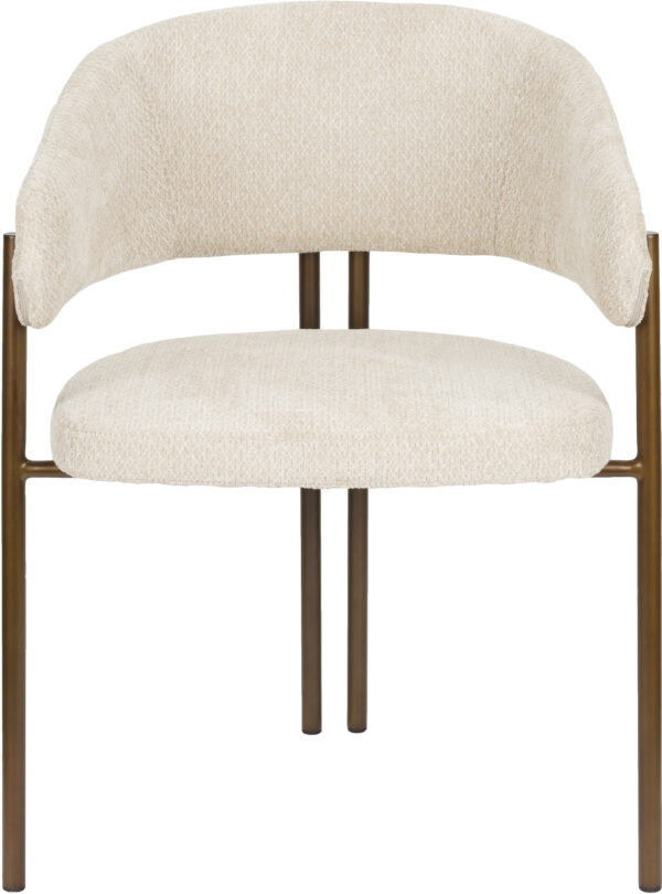 Eetkamerstoel Naida Beige Dutchbone Eetkamerstoel ZVR1000143