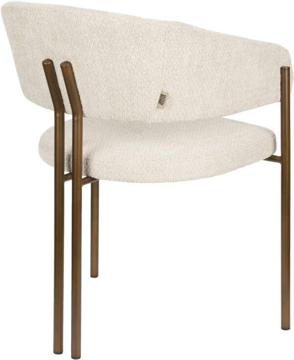 Eetkamerstoel Naida Beige Dutchbone Eetkamerstoel ZVR1000143