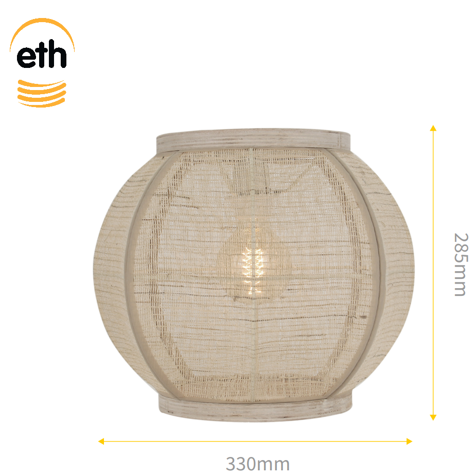 ETH Fabric Plafonniere Sand 33cm ETH verlichting Hanglamp 05-PL2140-59