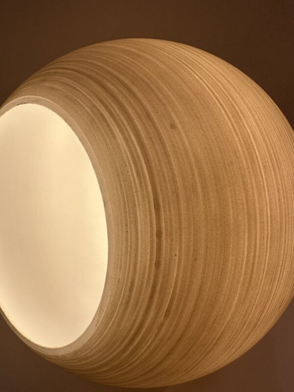 ETH Orb Tafellamp 1x E27 Taupe/grijs Glas 20cm / Zwart ETH verlichting Tafellamp 05-TL3361-3095