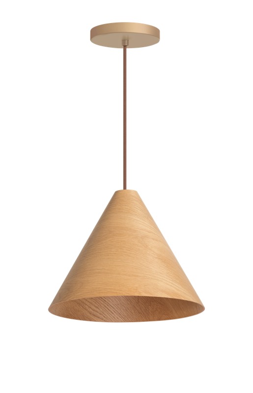 ETH Robin Hanglamp E27 230v Dia.330mm Oak ETH verlichting Hanglamp 05-HL4004-72