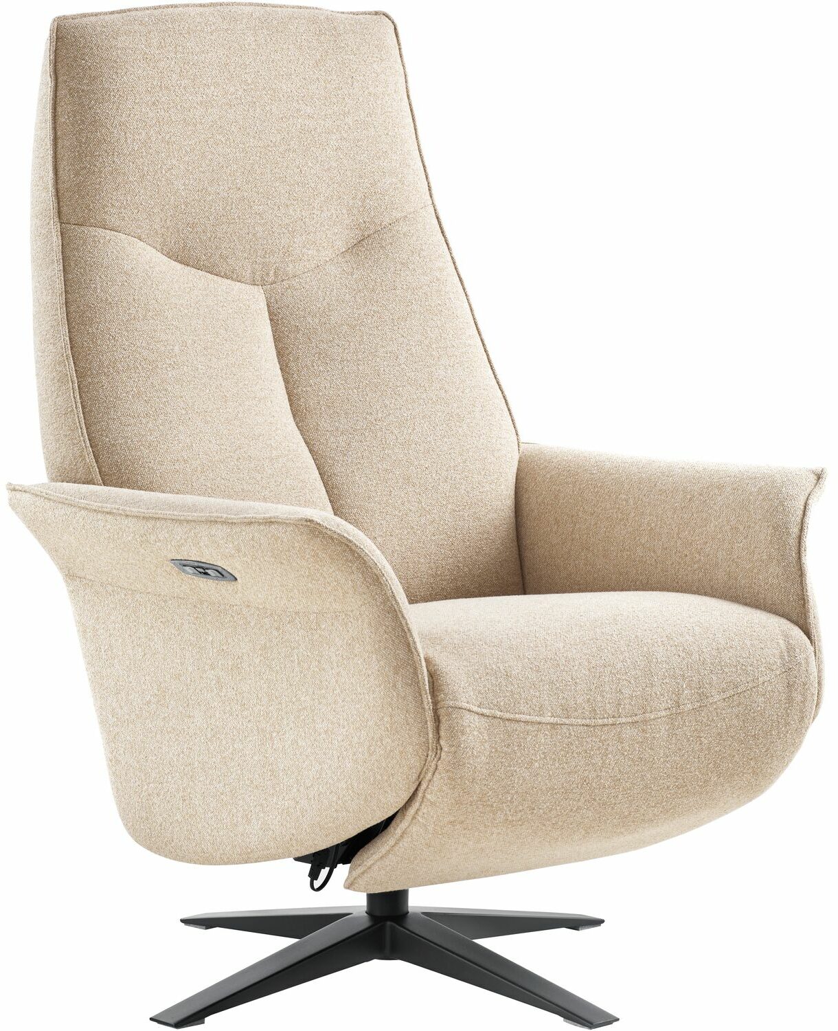 INHOUSE Relaxfauteuil Mantani zandbeige Bruin Fauteuil