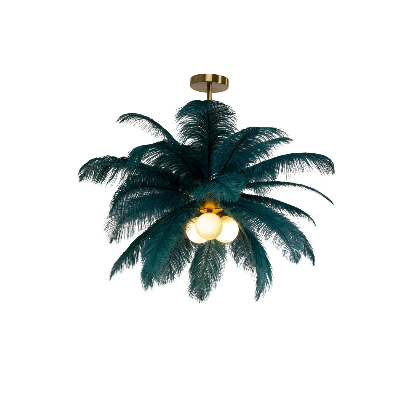 Hanglamp Feather Palm GreenØ60cm