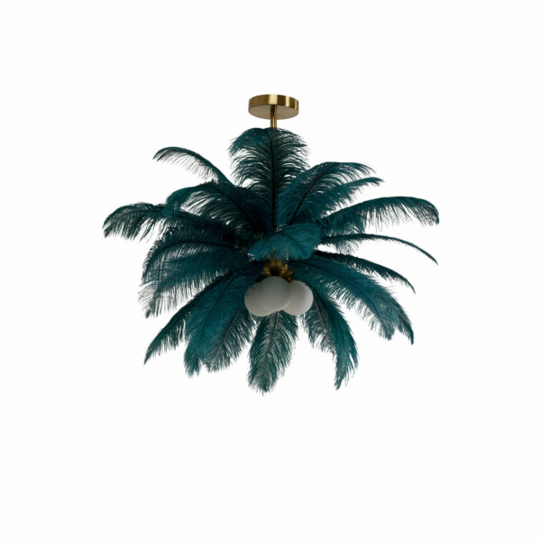 Hanglamp Feather Palm Green Ø60cm Kare Design Hanglamp 57502