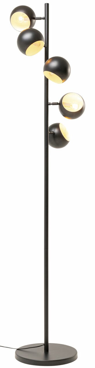 Vloerlamp Calotta Black 5-lite 180cm Kare Design Vloerlamp 57462