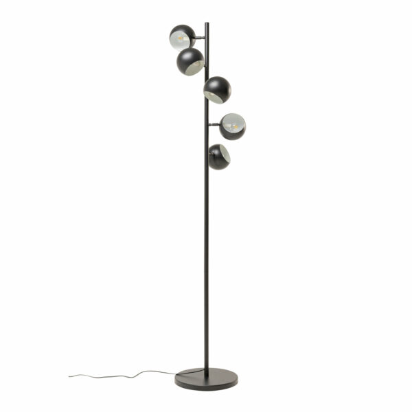 Vloerlamp Calotta Black 5-lite 180cm Kare Design Vloerlamp 57462