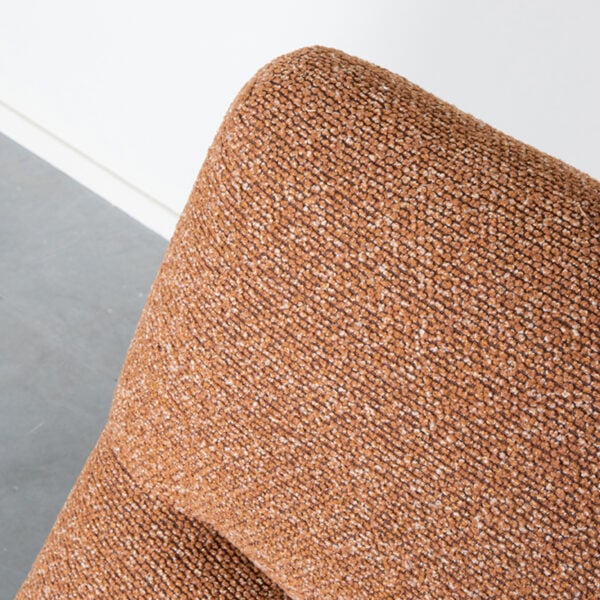 LABEL51 Fauteuil Calix - Terra - Boucle Oranje|bruin Fauteuil