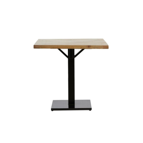 Eettafel Chisa - Mango Hout Naturel-zwart Light & Living Eettafel 6745183