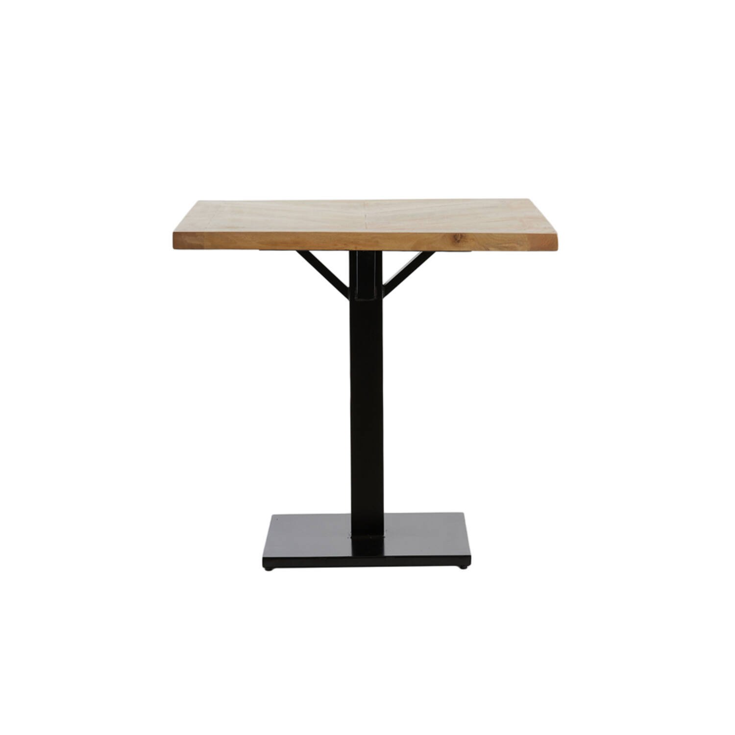 Eettafel Chisa - Mango Hout Naturel-zwart Light & Living Eettafel 6745183