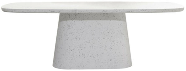 Eettafel Hamura - Terrazzo Wit Light & Living Eettafel 5513388