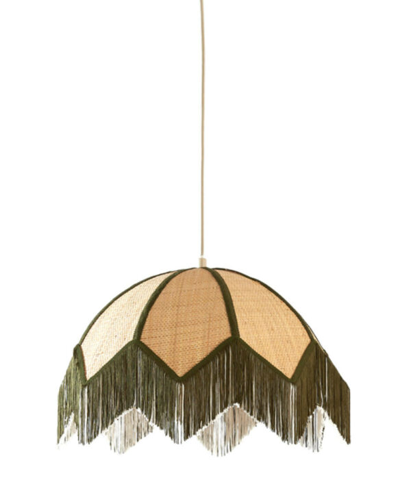 Hanglamp Sulina - Raffia Naturel+groen Light & Living Hanglamp 2987276