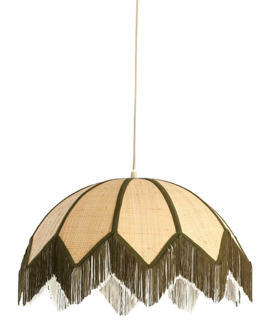 Hanglamp Sulina - Raffia Naturel+groen Light & Living Hanglamp 2987376