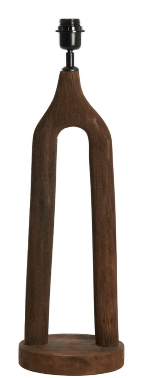 Lampvoet Xitta - Hout Mat Donker Bruin Light & Living Lampvoet 7042464