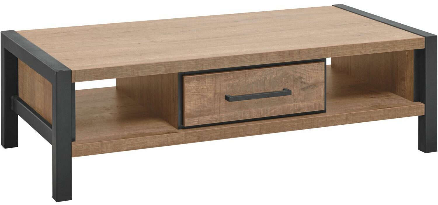 Profijt Meubel Salontafel 135x67 Mantera dark mango Bruin|Naturel Salontafel