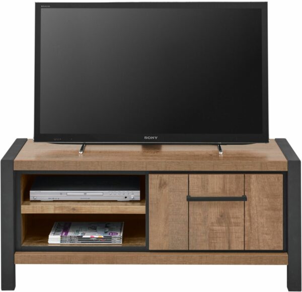 Profijt Meubel Tv-meubel 114 cm Mantera dark mango Bruin|Naturel Tv-meubel|Tv-dressoir