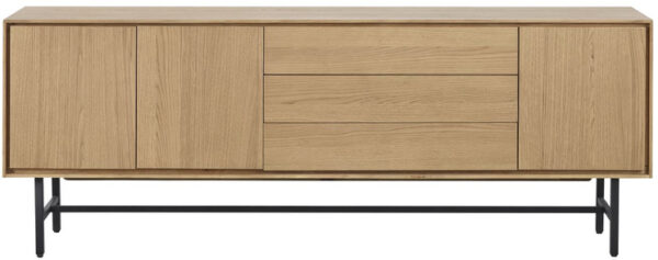 Pronto Wonen Dressoir Belvio (205 Cm) light oak fineer Bruin Dressoir