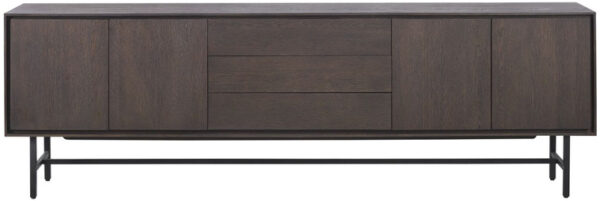 Pronto Wonen Dressoir Belvio (240 Cm) dark oak fineer Bruin Dressoir