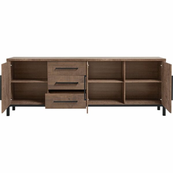 Pronto Wonen Dressoir Ricardi 175x90x45 cm dark mango Bruin|Naturel Dressoir