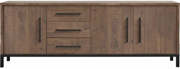 Pronto Wonen Dressoir Ricardi 175x90x45 cm dark mango Bruin|Naturel Dressoir