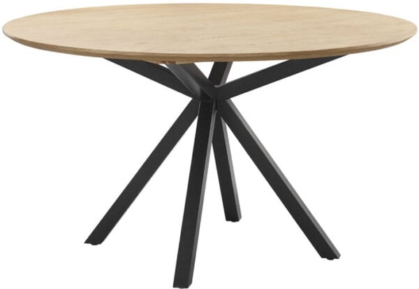 Pronto Wonen Eettafel Belvio rond 140 light oak fineer Bruin Eettafel