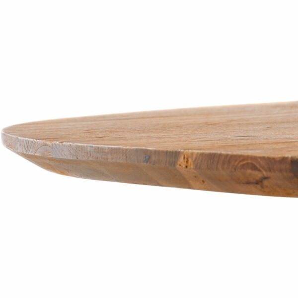 Pronto Wonen Eettafel Romaro 130 cm rond teak mix rough Bruin|Naturel Eettafel