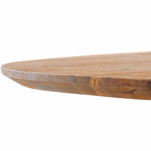 Pronto Wonen Eettafel Romaro 150 cm rond teak mix rough Bruin|Naturel Eettafel