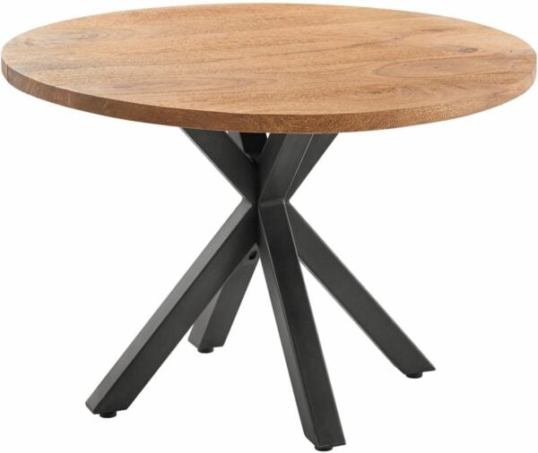 Pronto Wonen Kindertafel Mesola 70 cm rond mango naturel Bruin|Naturel Bijzettafel