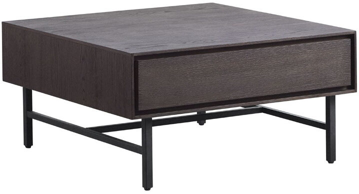 Pronto Wonen Salontafel Belvio 85x85 dark oak fineer Bruin Salontafel