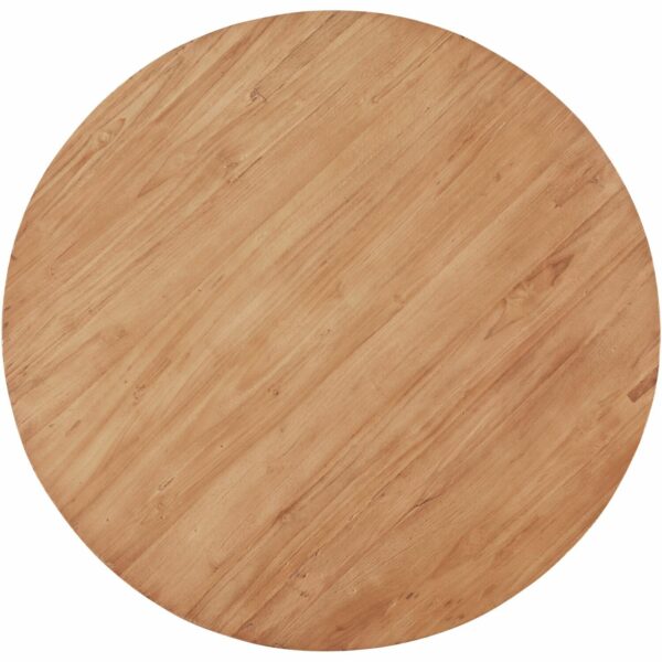 Pronto Wonen Salontafel Romaro 90 cm rond teak mix rough Bruin|Naturel Salontafel